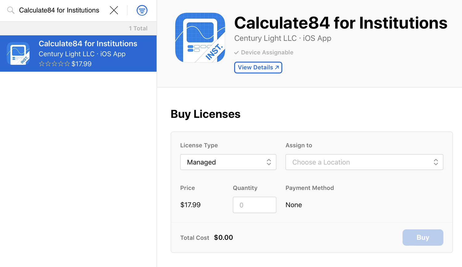 Institution App Store